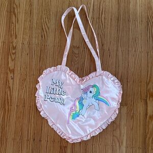 Cakeworthy x My Little Pony Heart Tote Bag with Rainbow Design